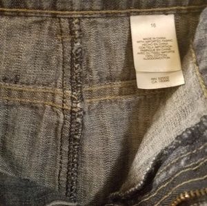 LIZ AND CO jean skirt size 16